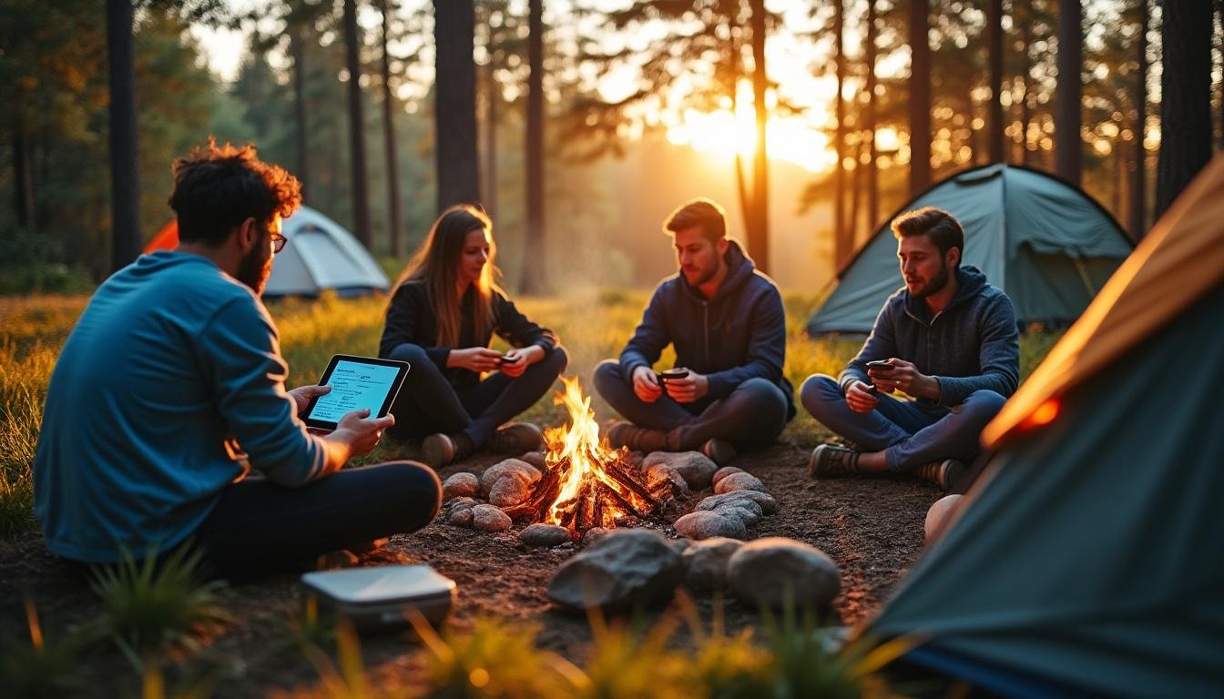 join an ai on a unique journey through the great outdoors, blending technology and nature in an unforgettable camping experience filled with discovery and adventure.